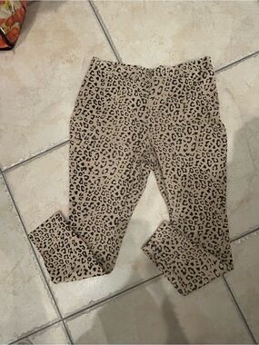 Chico's Beige Leopard Print Leggings